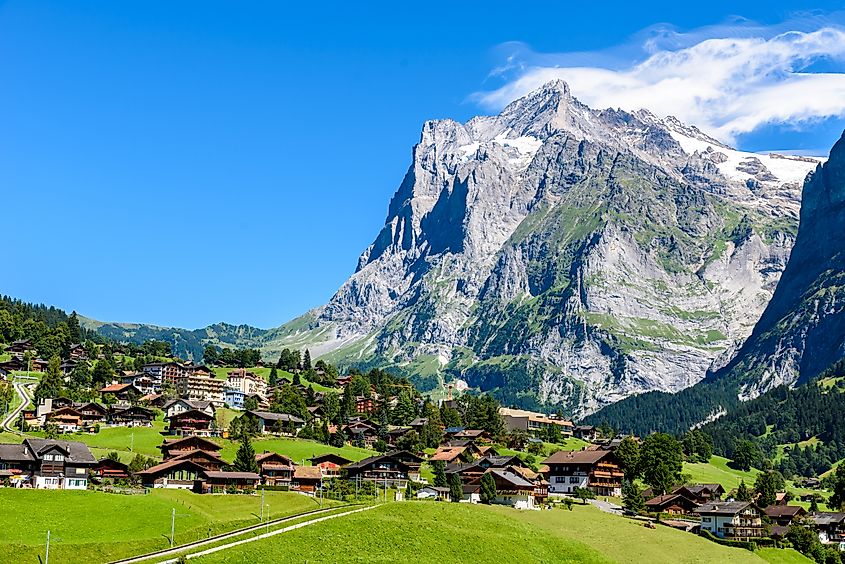 The gorgeous mountain town of Grindelwald, Switzerland.