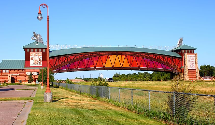 The Great Platte River Road Archway in Kearney, Nebraska.