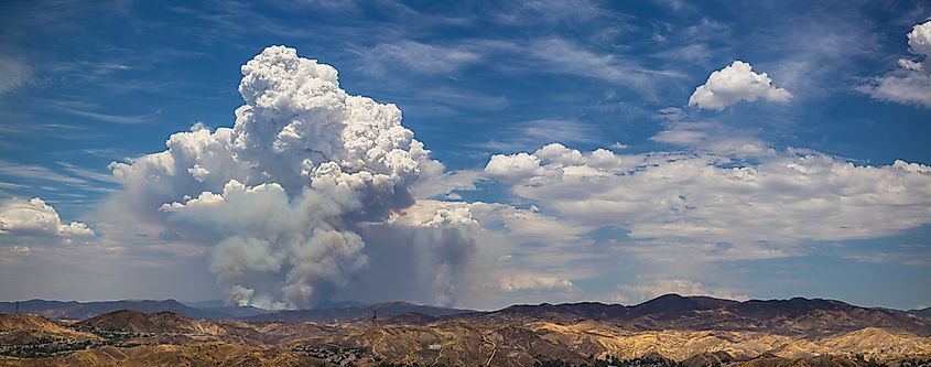 Lake Fire - August 15 2020. Credit: Kevin M. Gill, CC BY 2.0 <https://creativecommons.org/licenses/by/2.0>, via Wikimedia Commons