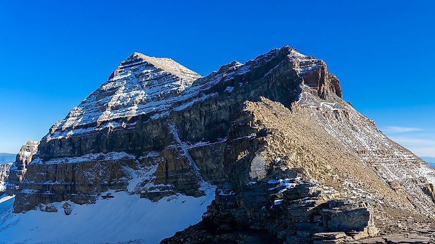 Pano Summit of Mount Timpanogos, Utah.