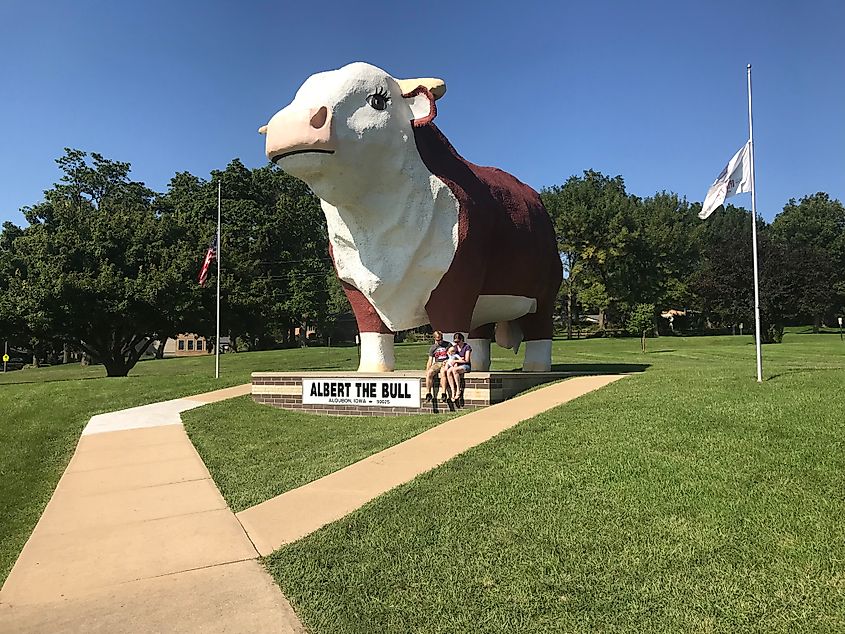 Albert the Bull in Audubon, Iowa.