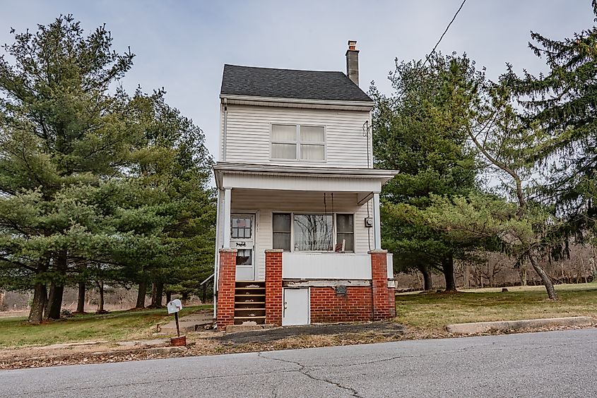 One of the Last Houses Left in Centralia, Pennsylvania USA