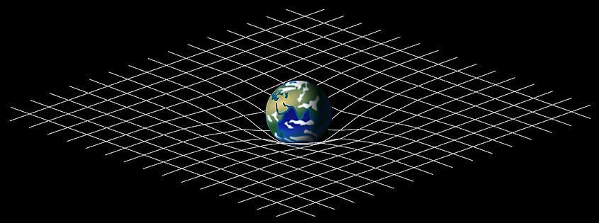 Spacetime curvature schematic.
