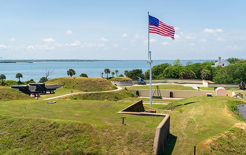 Fort Moultrie in Sullivan's Island, South Carolina.
