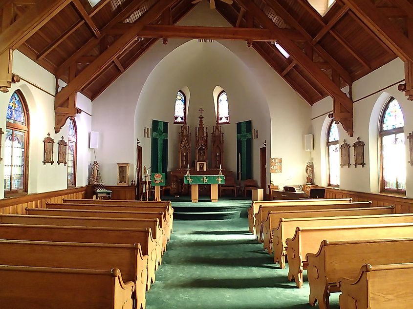 St. Mary of the Assumption Church in Laurin, Montana.