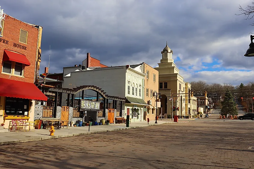 Downtown Berkeley Springs, West Virginia.