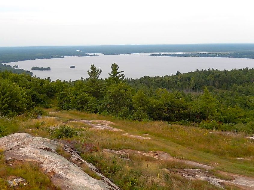 Calabogie Lake, Ontario, as seen from the Calabogie Peaks