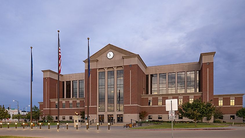 The Rogers County Courthouse in Claremore, Oklahoma