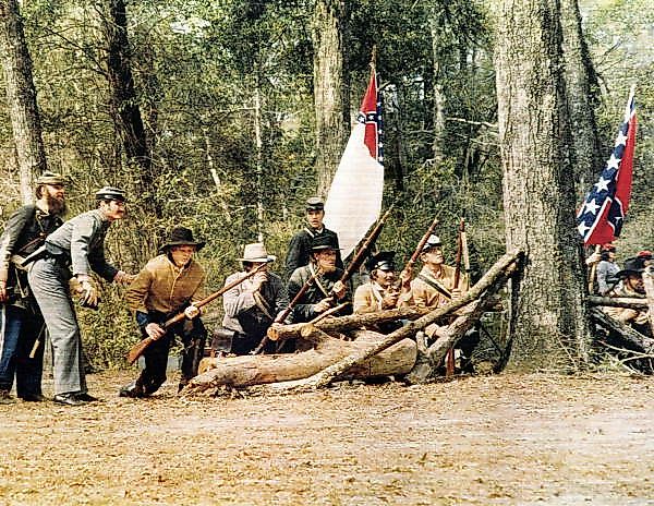 In 1975, the first reenactment of the 1865 Battle of Natural Bridge.