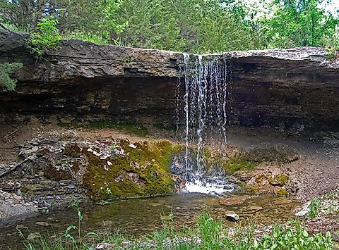 Alcove Spring in Kansas.