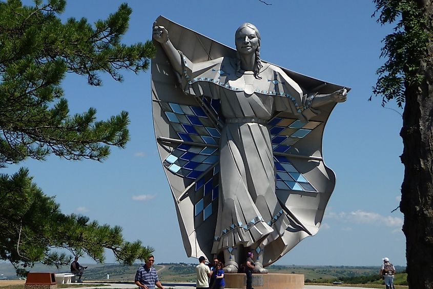 Dignity Statue by the Missouri River in Chamberlain, South Dakota. Image credit Richdoc via Shutterstock