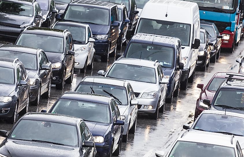 Hamburg traffic jam