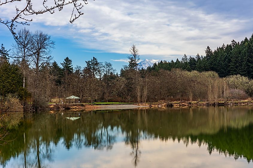 Fort Steilacoom Park and Waughop Lake in Steilacoom, Washington