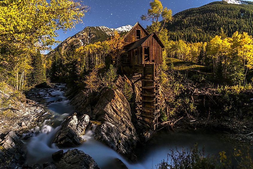 The historic Crystal Mill in Gunnison, Colorado.