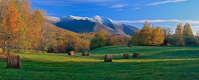 Mount Mansfield near Cambridge in Vermont.