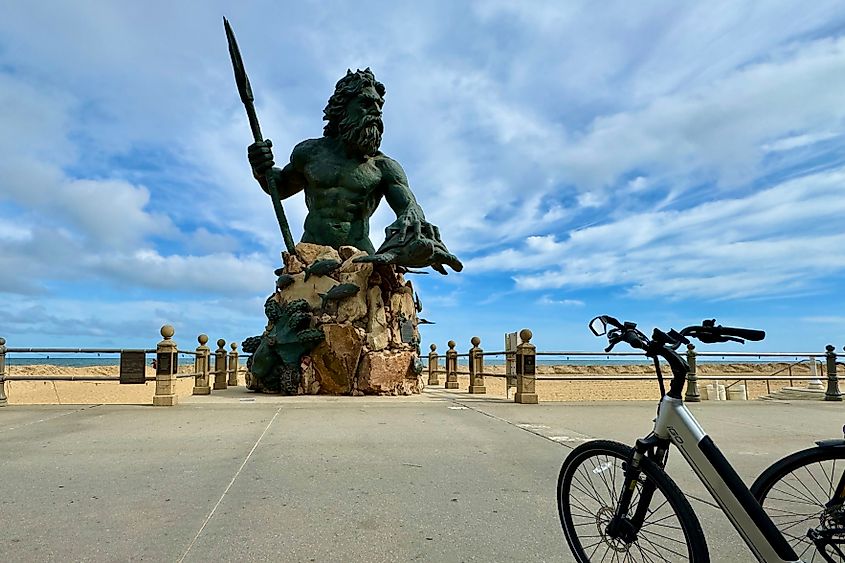 The famous Neptune statue in Virginia Beach. Image credit- Bryan Dearsley