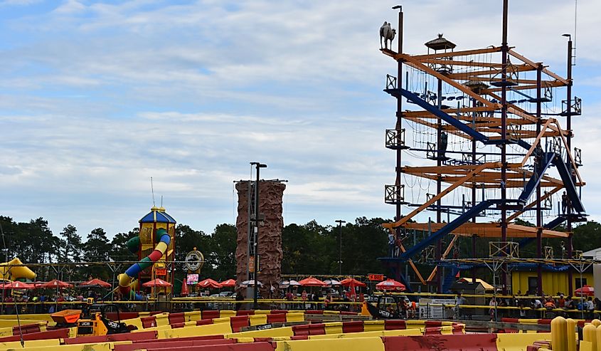 Diggerland USA, only construction themed adventure park in North America where children and families operate actual machinery, in West Berlin, New Jersey