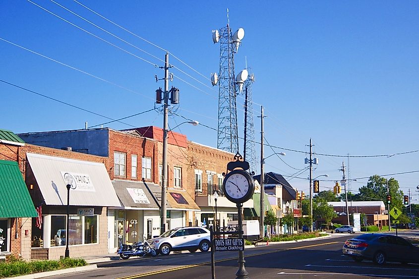 Main Street in Arab, Alabama