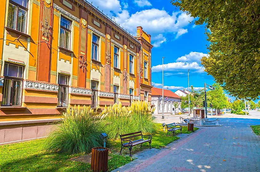 An old building in the city center of Županja, Croatia (Editorial credit: ZdravkoT / Shutterstock.com)