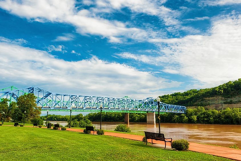 Ashland Kentucky Waterfront Park along the Ohio River