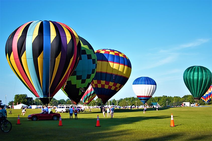 Jubilee Hot Air Balloon Classic held in Decatur, Alabama.