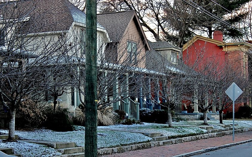 Row of houses in Germantown.