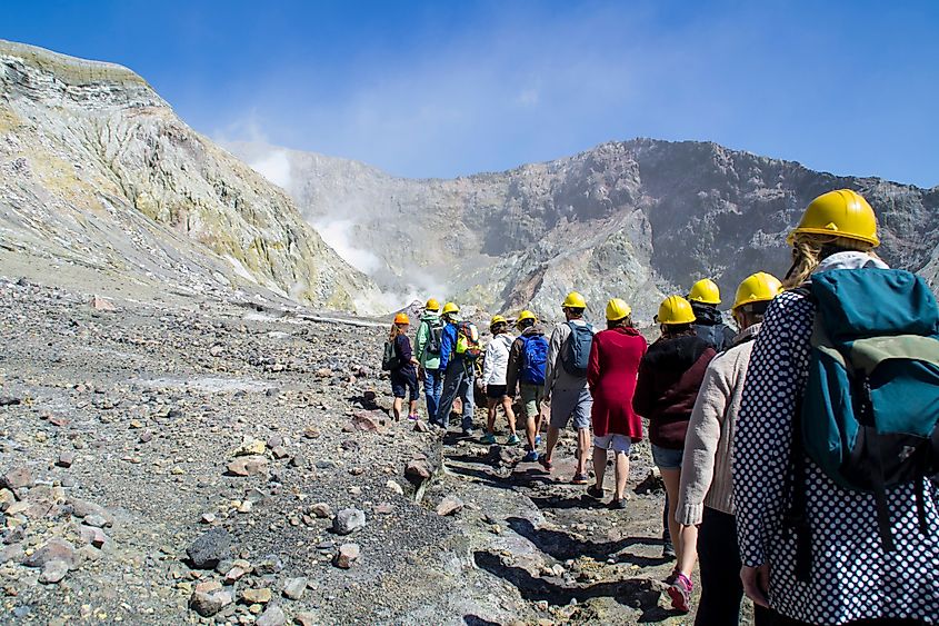 Adventure tour to White Island Active Volcano, Whakatane, North Island.