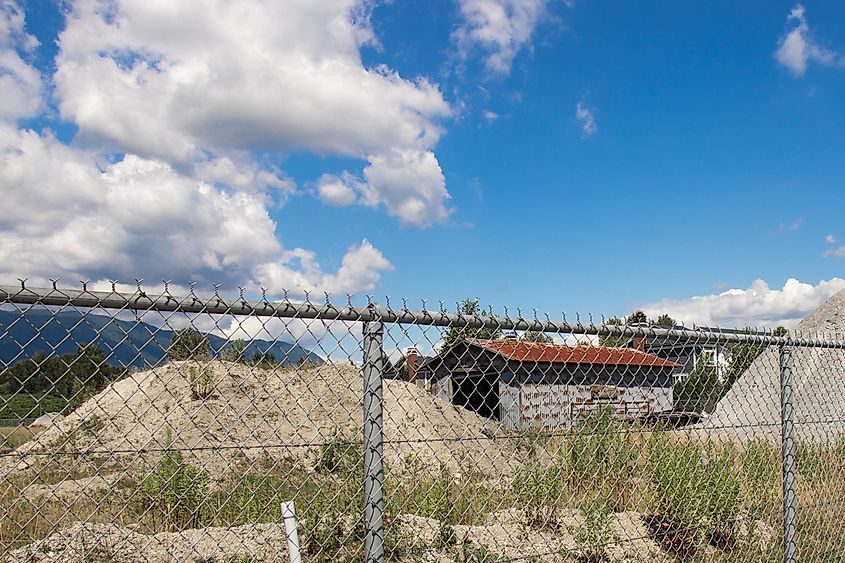 The abandoned farm of Robert Pickton in Port Coquitlam, Canada