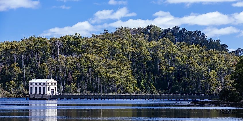 Lake St Clair near Derwent Bridge, Tasmania.