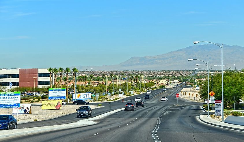 Street in Spring Valley, Nevada.