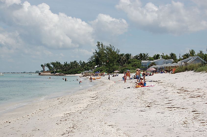 A public beach in Boca Grande, Florida