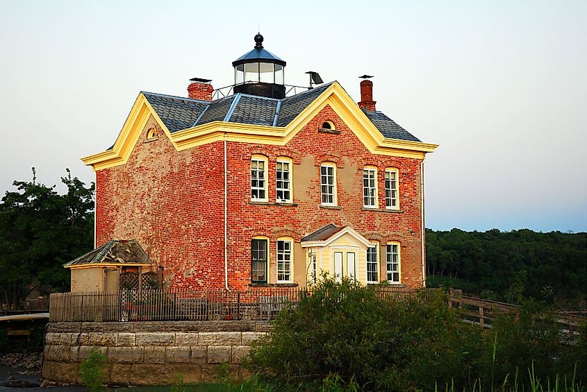 The Saugerties Lighthouse in Saugerties, New York.