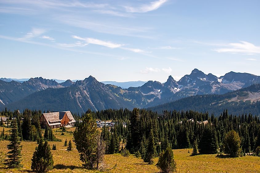The scenic landscape in Ashford, Washington