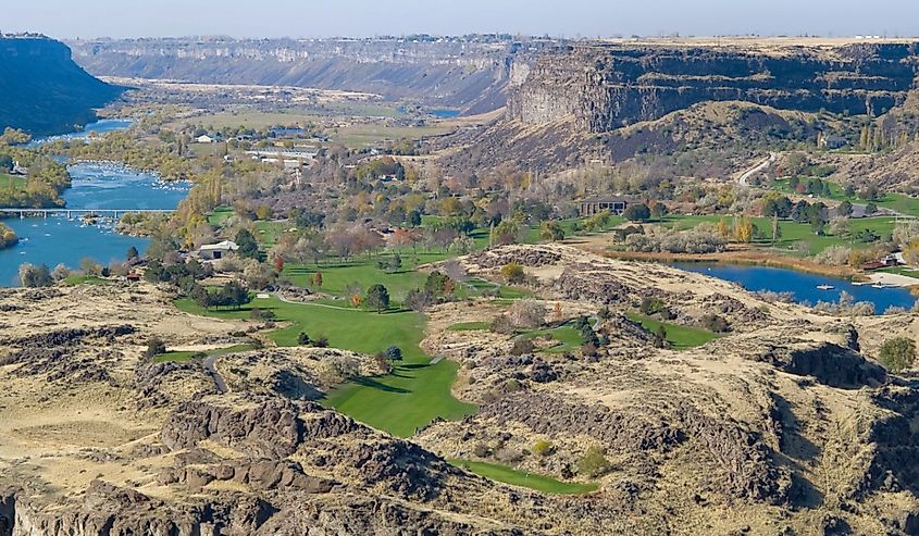 Overlooking Canyon Springs Golf Course.
