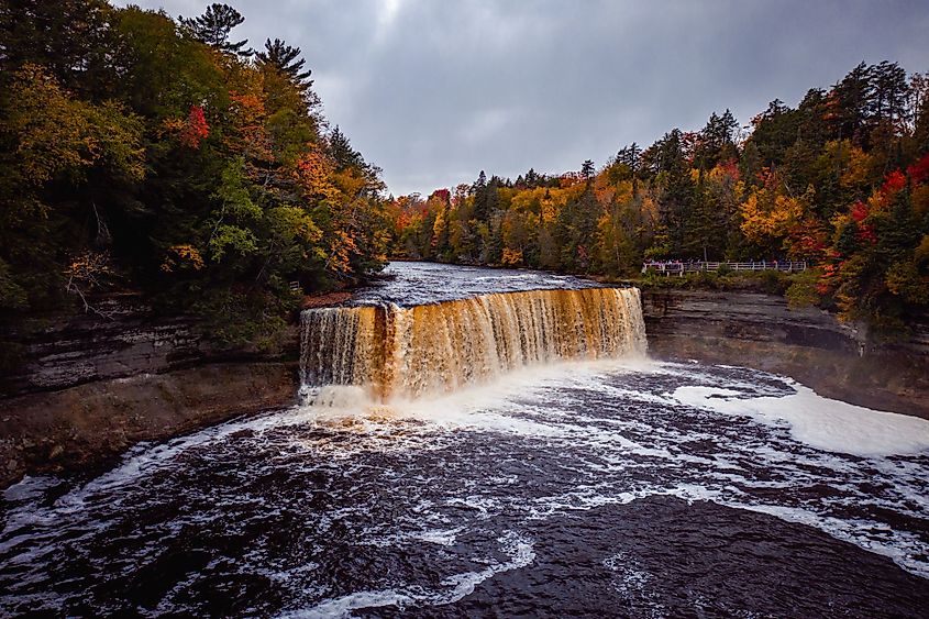 Upper Tahquamenon Falls in Tahquamenon Falls State Park. 