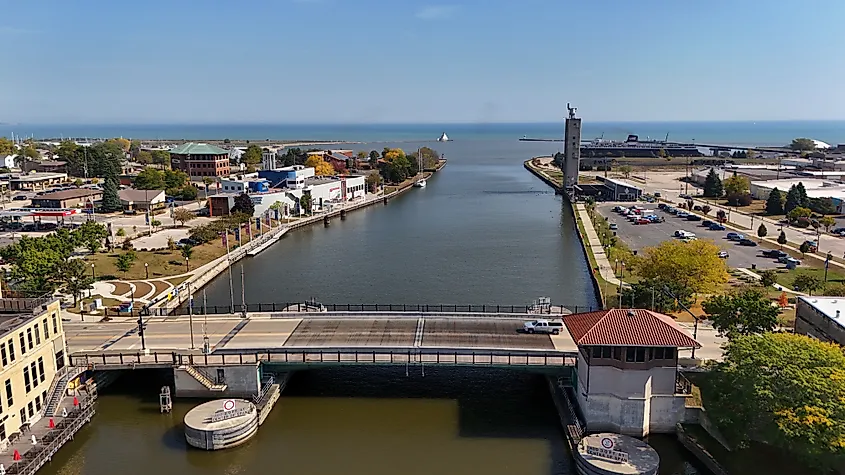 Manitowoc, Wisconsin, on Lake Michigan.