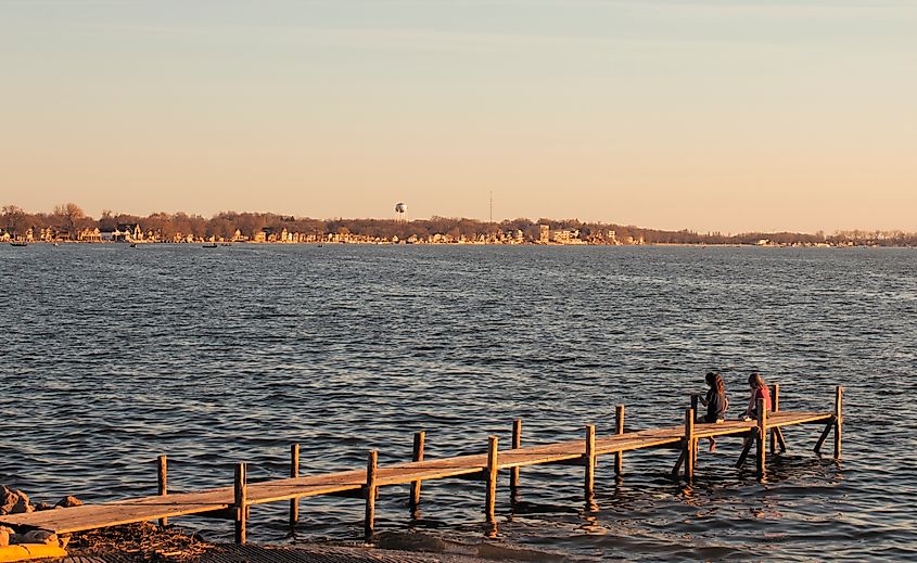 The scenic settings of Clear Lake, Iowa.