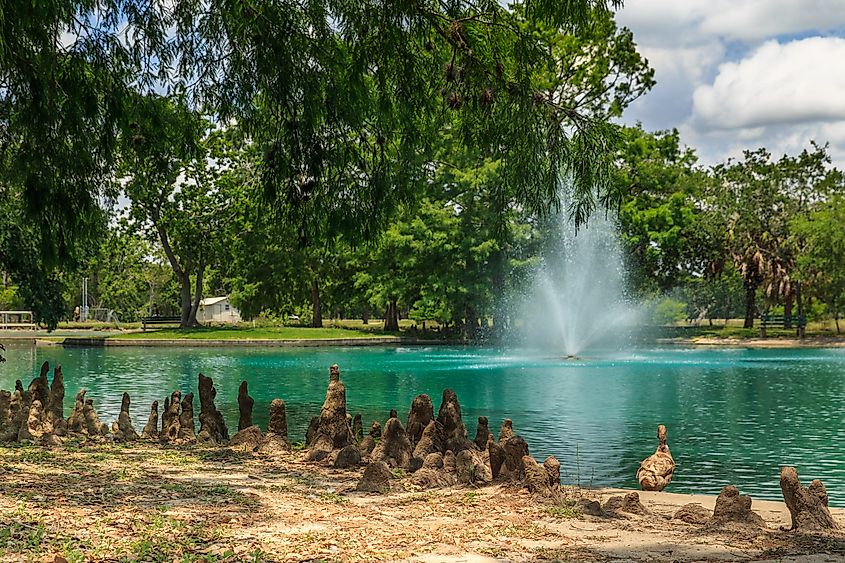 Pond, Riverside Park, Victoria, Texas