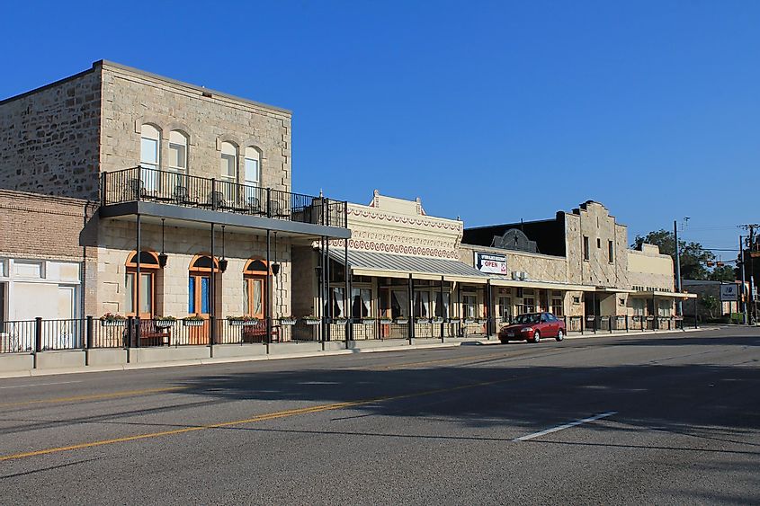 The historic district in Blanco, Texas, via Wikipedia