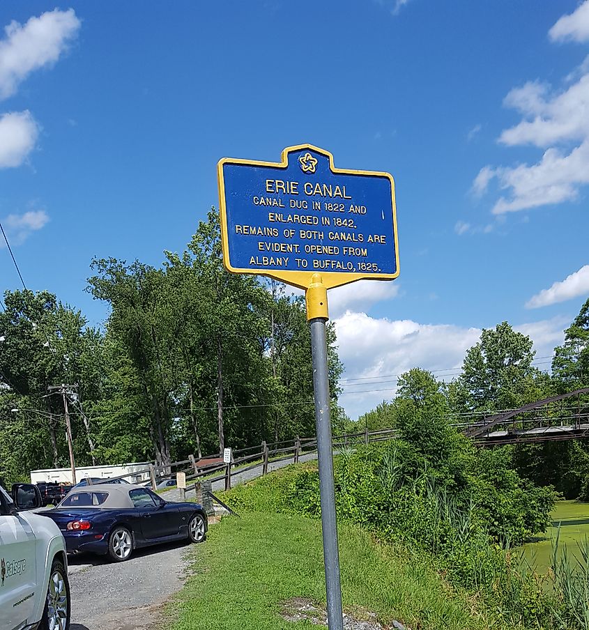 Unique wildlife and ecosystem of marshes and water and land created from the original Erie Canal (Clinton's ditch) and the Enlarged Erie Canal, the Vischer Ferry Nature Preserve