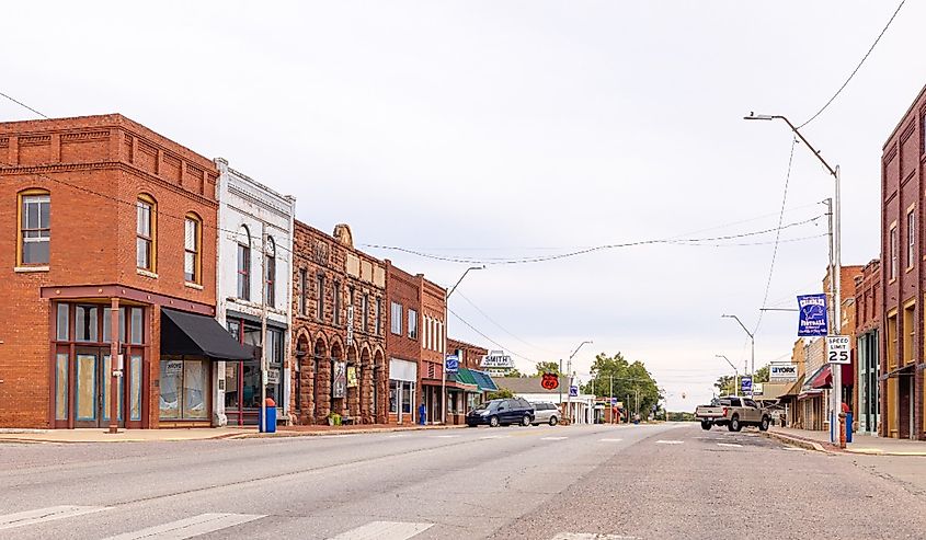 Downtown Chandler, Oklahoma.