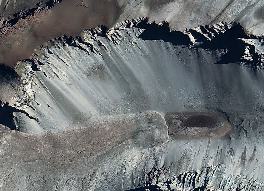 Satellite photo, Don Juan Pond, Antarctica
