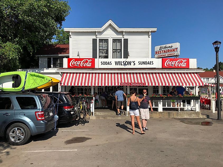 Wilson's Restaurant in downtown Ephraim, Wisconsin