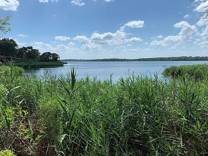 Overlooking Fairfield Lake.
