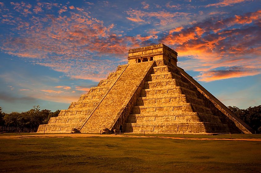 Mayan pyramid in Yucatan, Mexico