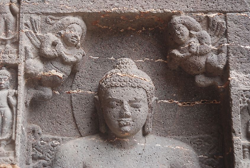 Stone Carvings in the Ajanta caves