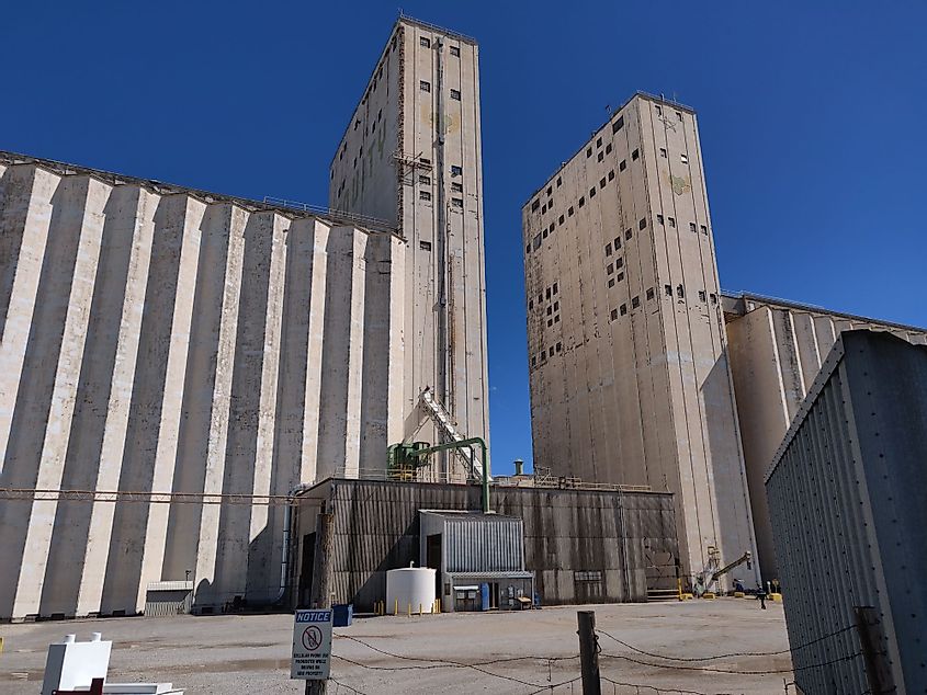 Grain Elevators in Enid, Oklahoma