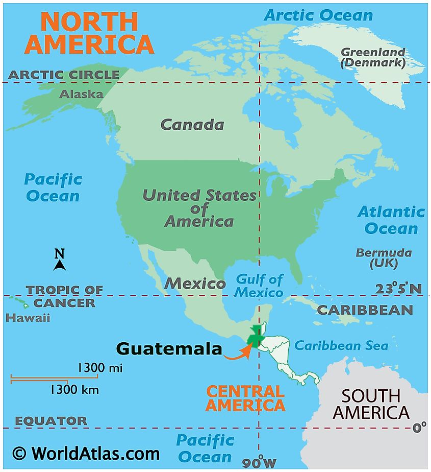 Guatemala On Map Of World Guatemala Maps & Facts - World Atlas