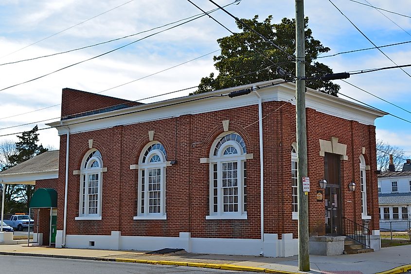 Town Hall in Frederica, Delaware.