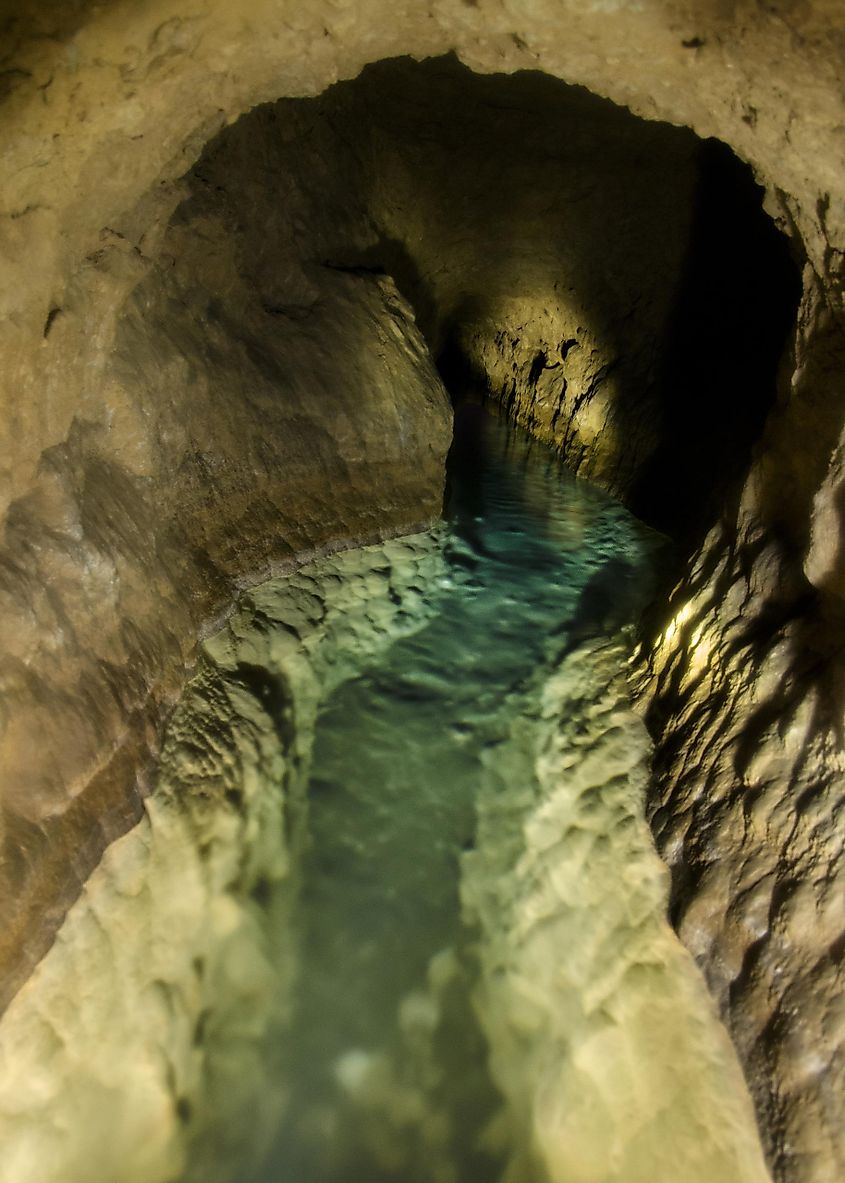 Water channel of Qanats of Ghasabeh, Iran.